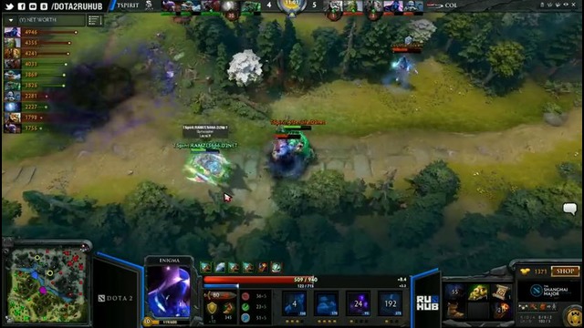 DOTA2: The Shanghai Major: Spirit vs CoL (LB Round 1, Game 1)