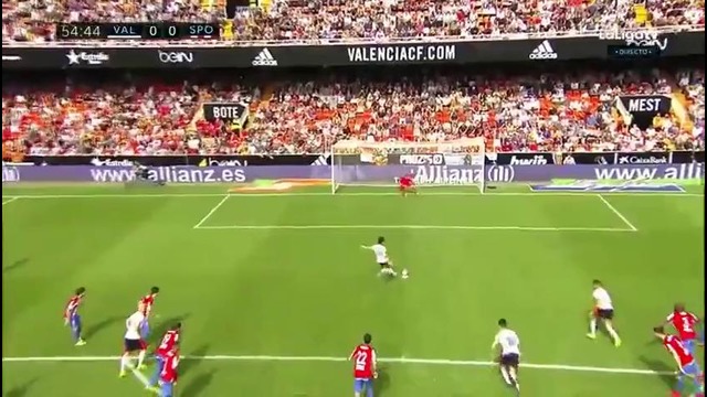 Валенсия – Спортинг Хихон | Чемпионат Испании 2016/17 | 27-й тур | Обзор матча