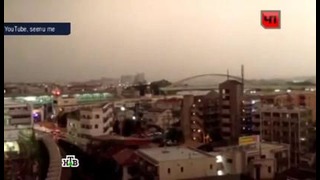 Молния ударила поезду в Токио
