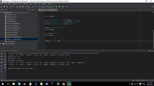 11.Python для Начинающих – Словари Часть1