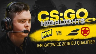 CSGO Highlights NAVI vs Epsilon, Gambit @ IEM Katowice 2018 EU Qualifier