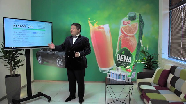 Dena. Birinchi hafta oyini. Розыгрыш призов первой недели