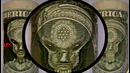 Лицо пришельца на долларе США