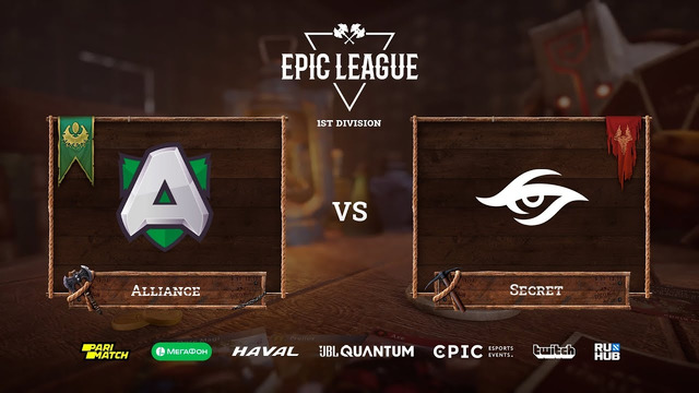 EPIC League Season 2 – Alliance vs Team Secret (Game 1, Groupstage)