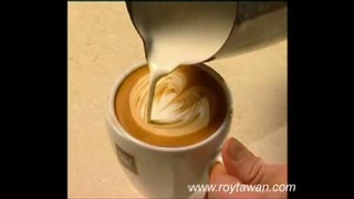 Как делают рисунки на кофе каппучино