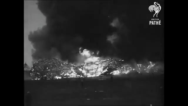 Катастрофа дирижабля «Гинденбург» | Hindenburg Disaster Real Footage