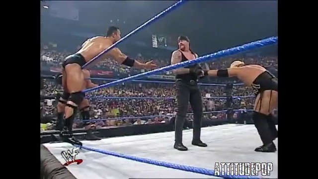 Stone Cold, The Rock & The Undertaker Vs Kurt Angle, Kane & Rikishi
