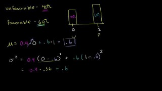 31. Mean and Variance of Bernoulli Distribution Example