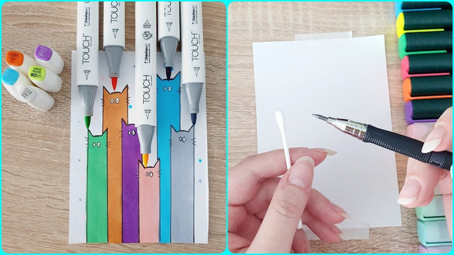 11 DIFFERENT PAINTING IDEAS! Satisfying Art! Simple Drawing ideas for notebook! How to Draw