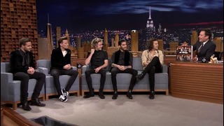 One Direction and Jimmy Fallon Have a Floor Interview