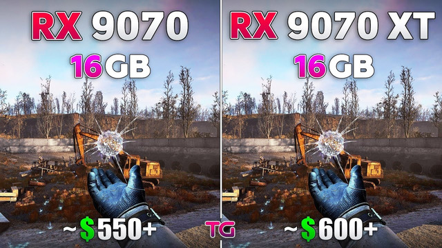 RX 9070 vs RX 9070 XT – Test in 10 Games