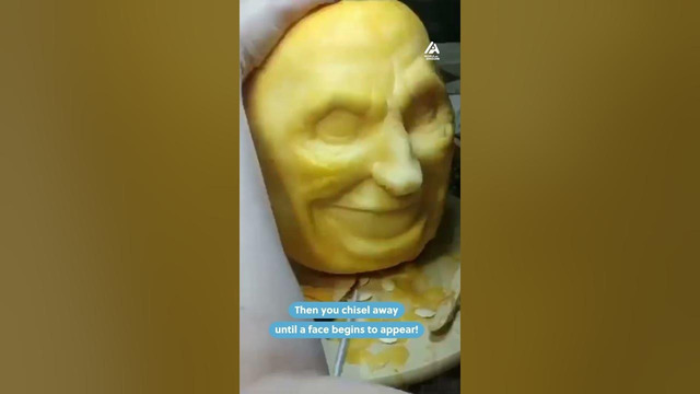 Artist Carves Incredible Face