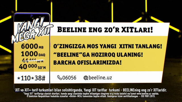 Beeline XIT Karantin uzb 30