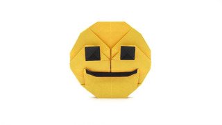 Смайл Оригами | Origami Smiley Emoji (Jo Nakashima)