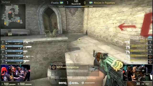 ESL Cologne 2014: Grand Final: NiP vs Fnatic (Map 1) HQ