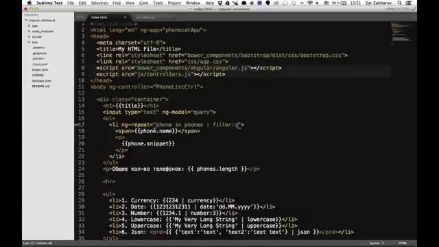 Урок №5 – AngularJs – Filtering