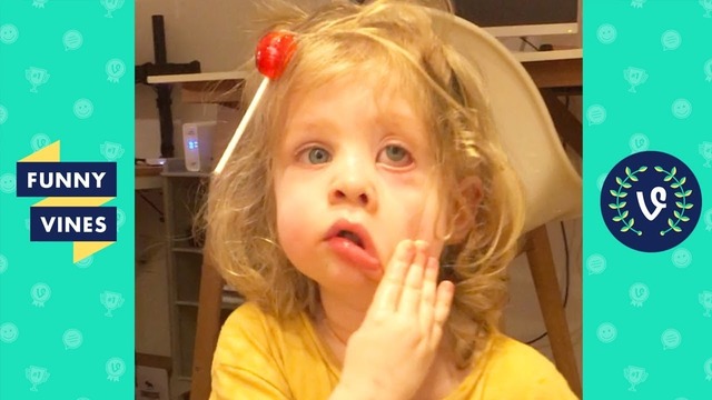 A LOLLIPOP GOT STUCK ON HER HEAD! – Funny Kids Fails & Baby Videos January 2019