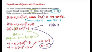 5 – 1 – Equations of Quadratic Functions (3-49)
