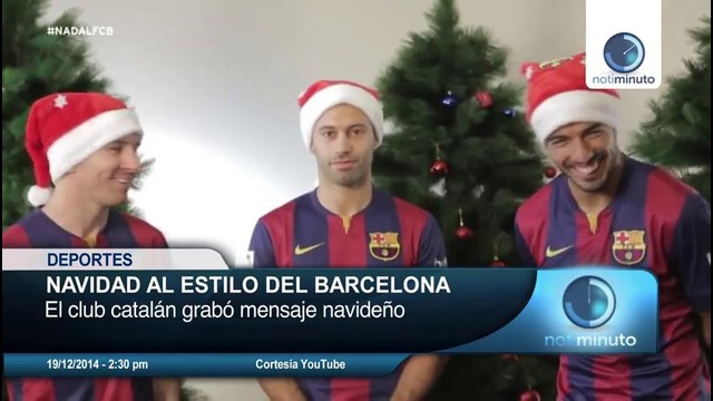 Рождественские пожелания от «Барселоны»