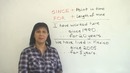 English Grammar – SINCE & FOR