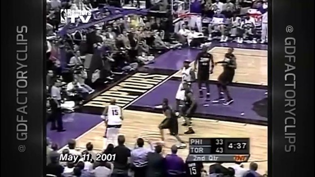 Throwback: 2001 Playoffs. Allen Iverson vs Vince Carter Duel Highlights (Game3)