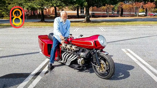Пенсионер 84 года и мотоцикл Lamborghini
