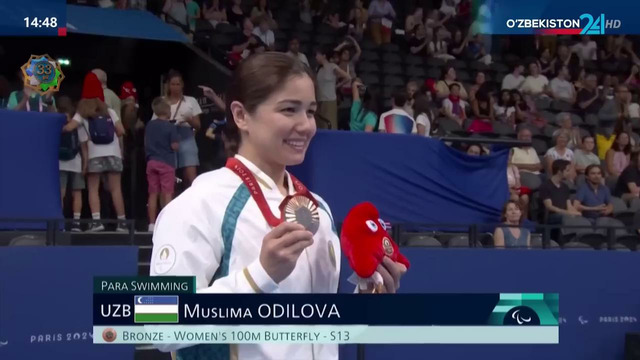 G`alaba muborak! Muslima Odilova – Paralimpiya o`yinlari sovrindori