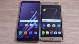 Samsung Galaxy A8 Plus 2018 vs S7 Edge – SPeed Test