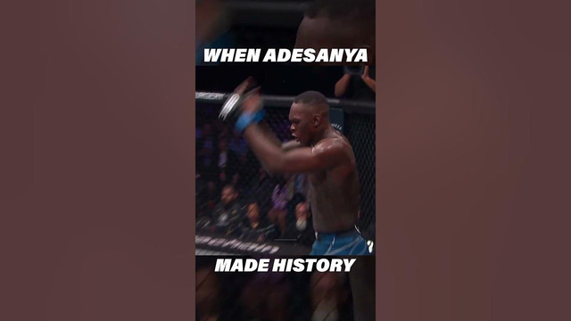 When Israel Adesanya Made UFC History #mma #ufc #israeladesanya