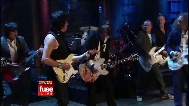 Metallica Jeff Beck Jimmy Page Rock and Roll Hall of Fame Ceremony 2009