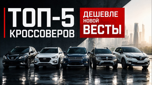 Топ-5 кроссоверов, которые дешевле новой «Весты». Настоящие иномарки за смешные деньги