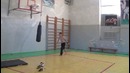 Wall flip два шага-в зале