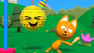 Nursery Games for Kids: Pinata and Surprise Eggs – Learning Colors Video for Toddlers MeowMeow Kitty
