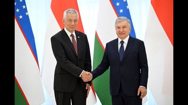 O‘zbekiston Prezidenti Singapurning Katta vazirini qabul qildi