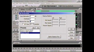Adobe Audition 2 уроки – 34 Специальные эффекты- устранение клиппирования