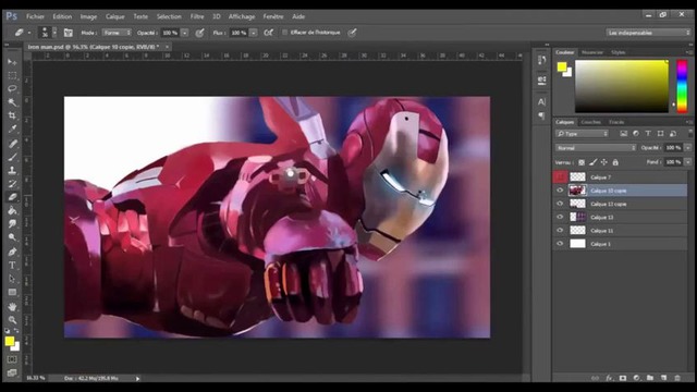 Iron Man – Speed Painting (#Photoshop)