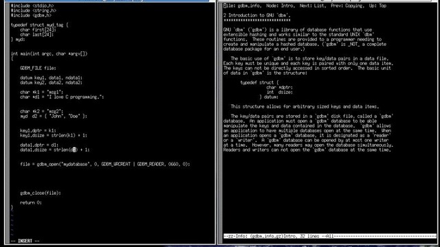 C Programming in Linux Tutorial #073 – GDBM Embedded Database