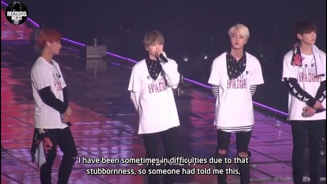 160508 SUGA Crying – BTS Epilogue Concert Day 2