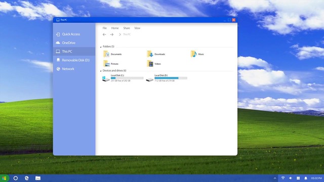 Как бы выглядела Windows XP с новым дизайном от Microsoft
