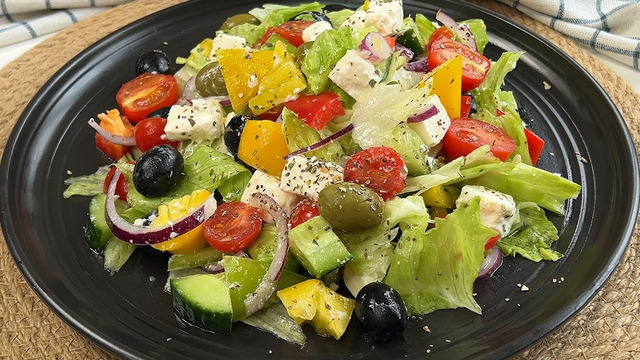 Mayonezsiz vitaminlarga boy Grekcha salat 🥗 tayyorlash / Салат без Майонеза Греческий салат