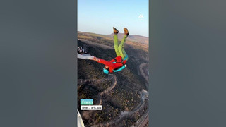 BASE Jumps Off Bridges, Cliffs & Wind Turbines | Big Air | People Are Awesome #shorts