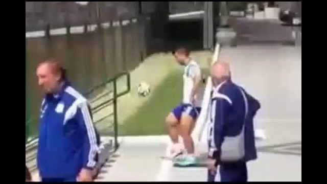 Тренировка Месси и Агуэро перед матчем против Ирана
