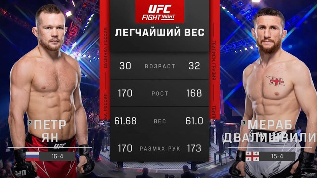 ВИДЕО БОЙ: Петр Ян – Мераб Двалишвили | UFC Las Vegas