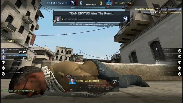 CS GO – Cloud9 [teamspeak] vs Team EnVyUs (dust2) @ ESL ESEA Pro League Finals