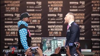 Floyd Mayweather vs. Conor McGregor full face off video