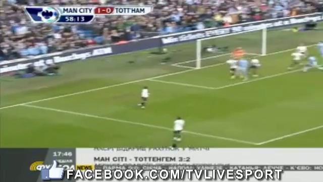 Манчестер Сити – Тоттенхэм 3:2 (Чемпионат Англии 22 тур 2012)