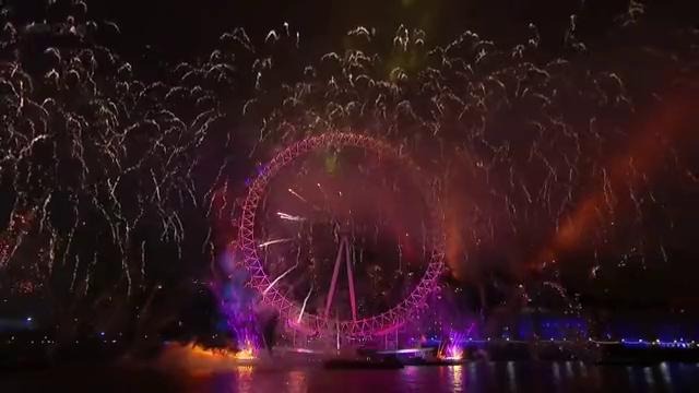 Потрясающий Фейверк шоу на Лондоне HD London Fireworks 2012