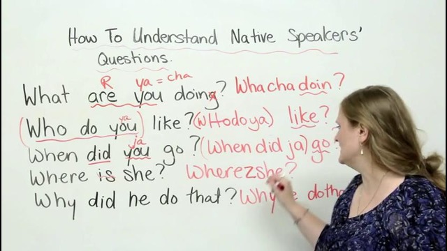 How to understand native speakers’ questions in English