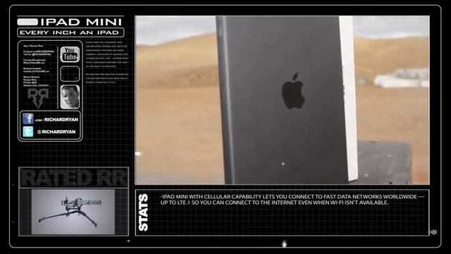 IPad Mini vs Minigun
