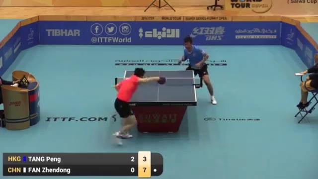 2016 Kuwait Open Highlights- Fan Zhendong vs Tang Peng (1-4)
